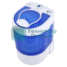 Стиральная машина Мечта WMS S303UT01 бело-синяя, загрузка вертикальная 3кг, 300 об/мин., класс: A+