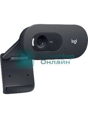 Веб-камера Logitech C505e 1280x720, 30 кадр/с, USB Type-A, микрофон (шумоподавление), автоосвещение, универсальное крепление