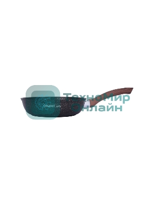 Сковорода Kukmara СГГ280А, 28 см, без крышки, синий