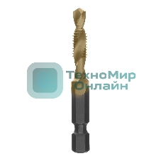 Сверло-метчик Denzel М6 х 1,0 мм, Р6М5