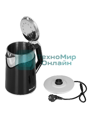 Чайник электрический SAKURA SA-2172BK 1.8 л, двухслойн черный