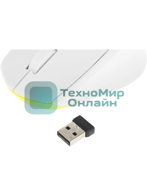 Мышь беспроводная Logitech M330 SILENT PLUS белый, 1000 dpi, радиоканал, USB, кнопки - 3