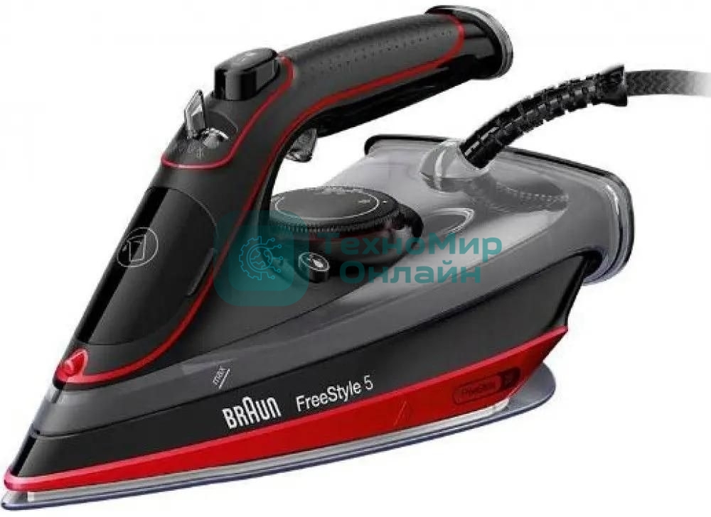 Утюг Braun SI5057RD красный/черный, 2700 Вт, 50 г/мин, 220 г/мин, 330 мл