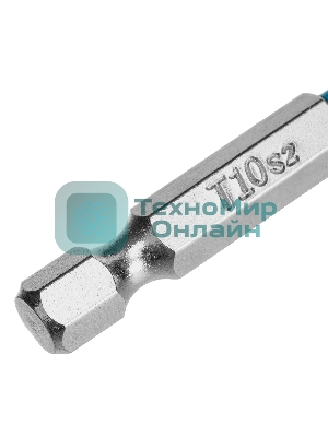 Бита Gross Torx 10х50 мм, сталь S2, шестигр., 10 шт.