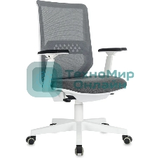 Кресло эргономичное Бюрократ MC-W611N серый TW SQU GR сетка/ткань крестов. пластик пластик белый