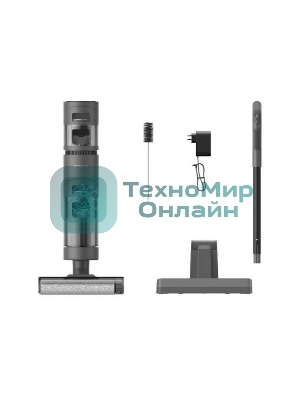 Пылесос вертикальный Dreame Wet and Dry Vacuum H11 Core черный, питание от аккумулятора, 170 Вт, уборка сухая/влажная, пылесборник 0.9/0,5