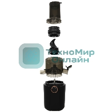 Соковыжималка Zigmund & Shtain ESJ-771 серый графит, шнековая вертикальная, 500 Вт, 800 мл, электронное, реверс