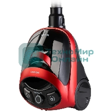 Пылесос Hyundai HYV-C1990 красный/черный, 250/1800 Вт, уборка сухая, пылесборник контейнер, 1.5 л