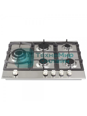 Газовая варочная панель Zigmund & Shtain G 14.7 S независимая, нержавеющая сталь