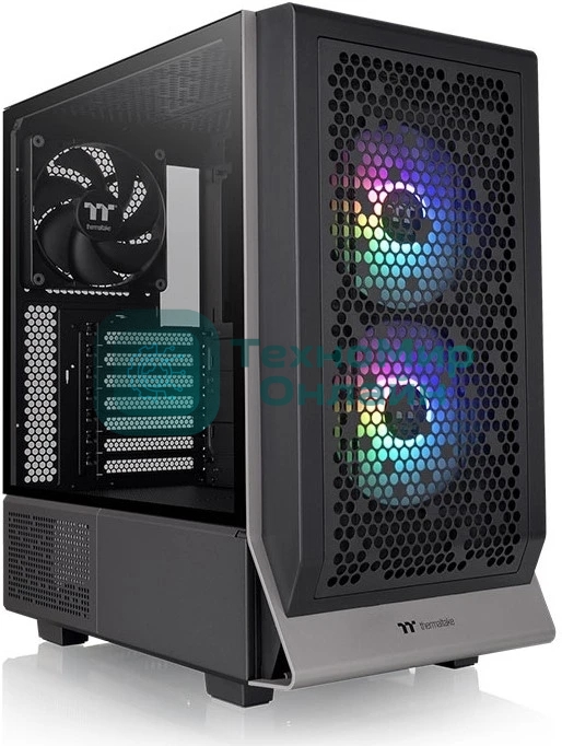 Компьютерный корпус Thermaltake Ceres 300 TG ARGB черный без БП ATX 3x140мм 2xUSB 3.0 1xUSB3.1 audio bott PSU