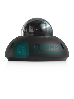 Купольная камера 4K PoE Ubiquiti UniFi Protect Camera G6 Dome Black с ночным видением, интеллектуальным распознаванием и прочным антивандальным корпусом.