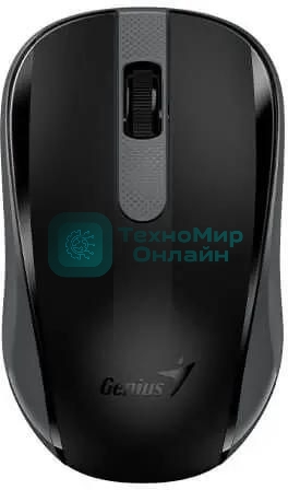 Мышь беспроводная Genius NX-8008S черный, 1200 dpi, радиоканал, USB, кнопки - 3