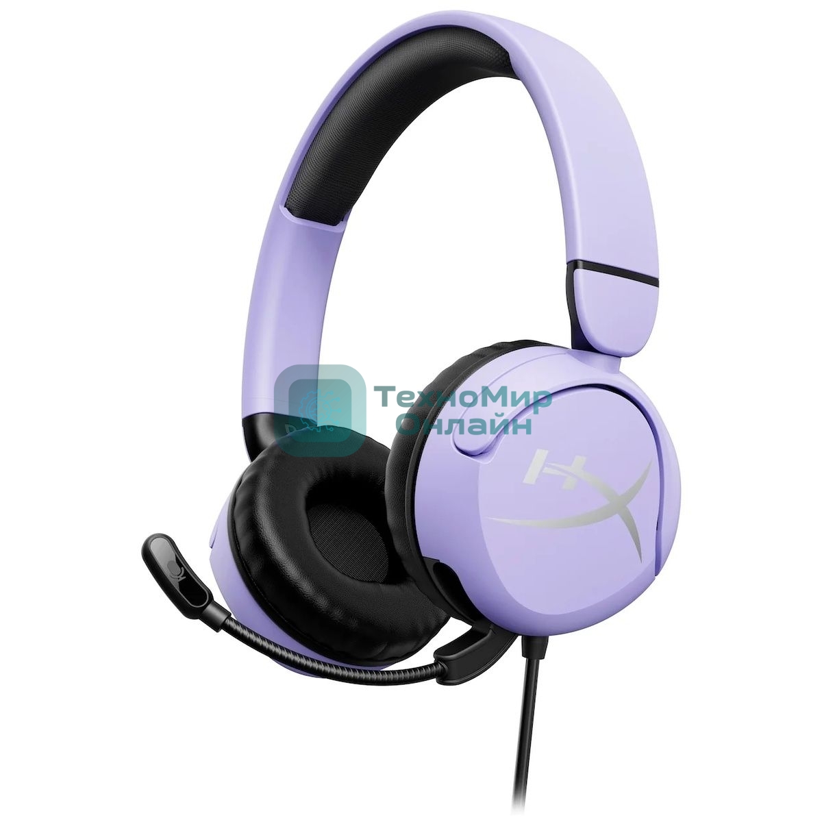 Гарнитура HyperX Cloud Mini Multi Lavender, беспроводная + проводная, Bluetooth, до 25 ч