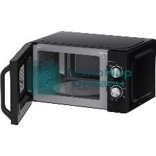 Микроволновая печь Haier HMB-MM208BA черный/серебристый, 20 л, 800 Вт, переключатели - поворотный механизм