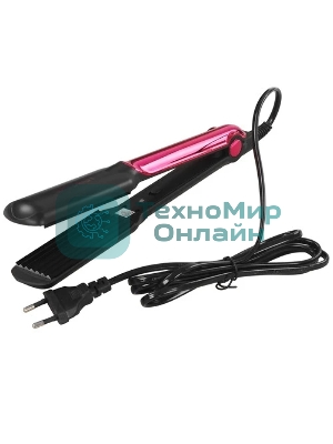 Щипцы для завивки волос Energy EN-873 черный/розовый, 33 мм, 200 °C, 1 режим