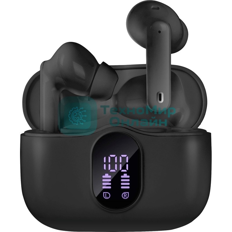 Наушники TWS SVEN E-315B черный, внутриканальные, Bluetooth, сенсорное управление, до 5 ч