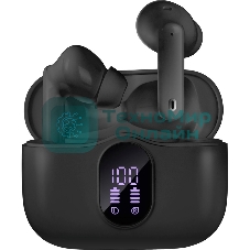 Наушники TWS SVEN E-315B черный, внутриканальные, Bluetooth, сенсорное управление, до 5 ч