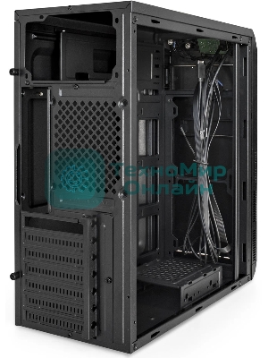 Компьютерный корпус Miditower ExeGate XP-334UC-UNS500 (ATX, БП UNS500 с вент. 12см, 1хUSB/1хUSB 3.0/1хTypeC, аудио, черный)
