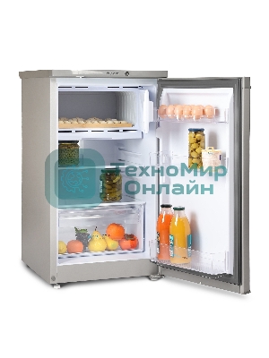 Холодильник Бирюса M408 металлик однокамерный 88/27л морозилка сверху