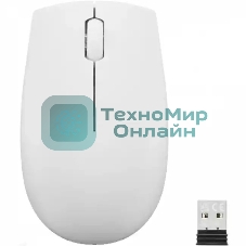 Мышь беспроводная Lenovo 300 светло-серый, 1000 dpi, радиоканал, USB, кнопки - 3