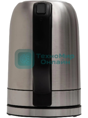 Чайник электрический Oasis K-5SWS стальной+черный 1,7л 2200Вт