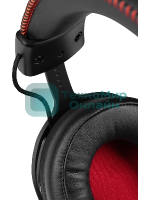 Гарнитура Defender Echo чёрный, проводная, подсветка