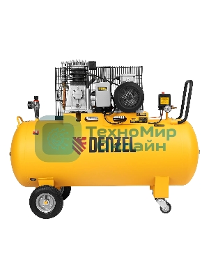 Компрессор воздушный Denzel BCI3000-T/200 рем. привод, 3,0 кВт, 200 л, 530 л/мин