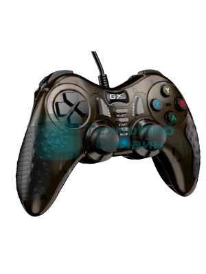 Геймпад проводной Genius GX-19UV/для ПК и PlayStation3, PlayStation4/19 кнопок/2 вибромотора/2 мини-джойстика/кабель1.8м/темно-медный (31610003400)