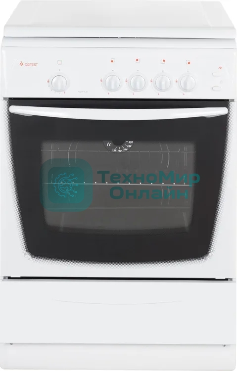 Плита газовая Gefest ПГ 1200 С6 белый, конфорок 4 шт, духовка 63 л, 60 см x 85 см x 60 см