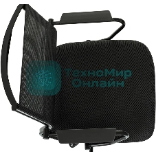 Кресло Бюрократ CH Balance-Low черный экокожа низк.спин. крестов. металл