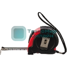 Рулетка Matrix Status magnet fixation, 5 м х 19 мм, обрезиненный корпус, зацеп с магнитом