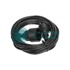 Удлинитель-шнур PROconnect ПВС 3х0,75 мм², 10 м, с/з, 6А, 1300 Вт, IP20, черный