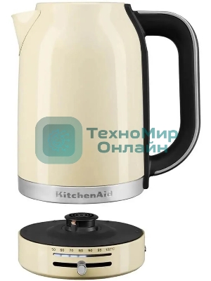 Чайник электрический KitchenAid 5KEK1701EAC кремовый, 1.7 л, 2400 Вт