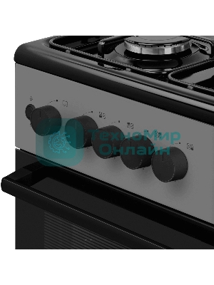 Плита газовая Maunfeld MGC50GEGR08 серый, конфорок 4 шт, духовка 59 л, 50 см x 88 см x 65 см