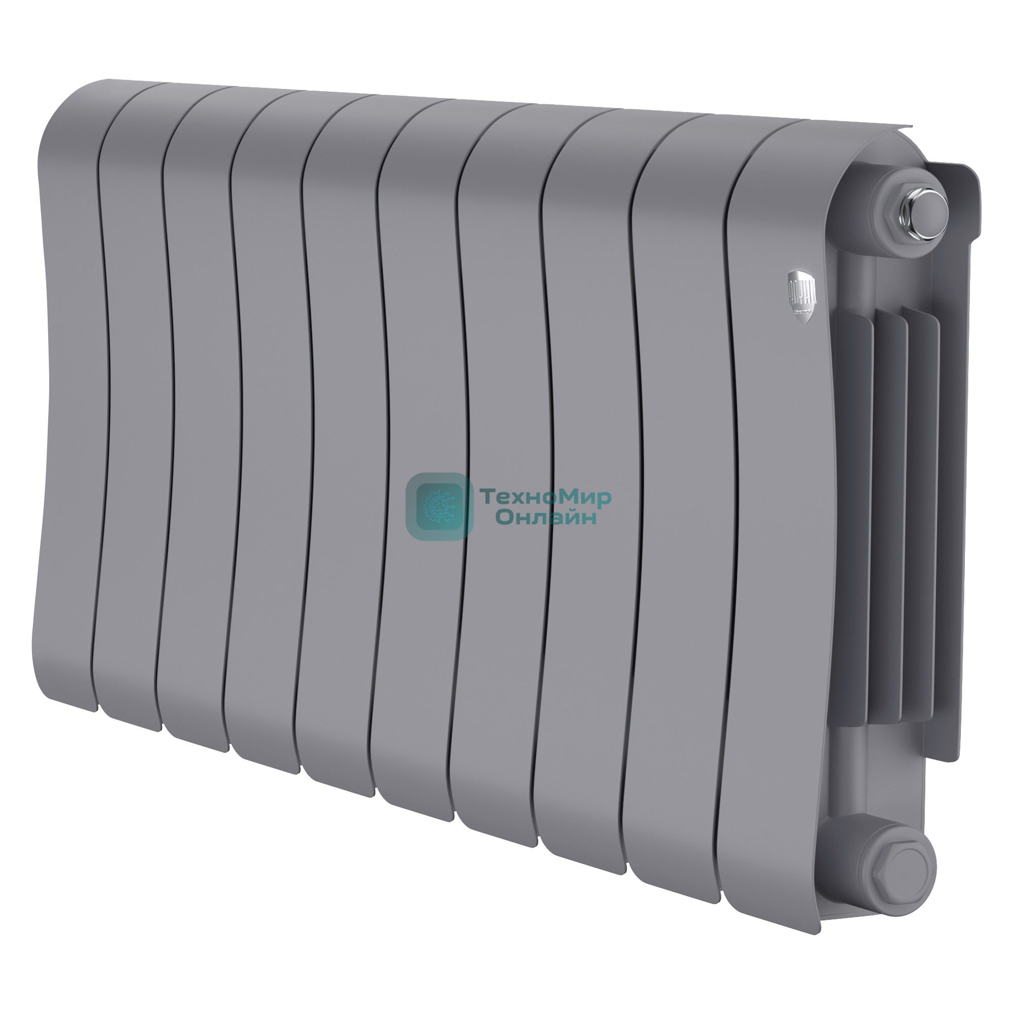 Радиатор биметаллический Royal Thermo Infinity 300 Silver Satin - 10 секц.