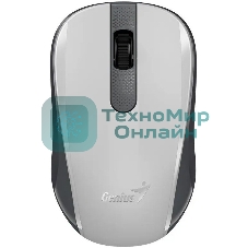 Мышь беспроводная Genius NX-8008S белый/серый, 1200 dpi, радиоканал, USB, кнопки - 3