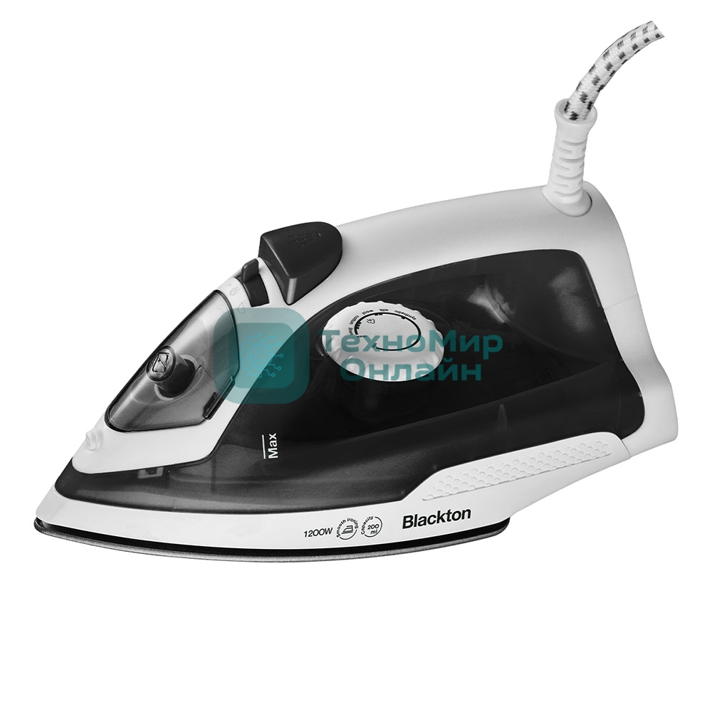 Утюг Blackton Bt SI1110 белый/черный, 1200 Вт, 18 г/мин, 200 мл