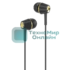 Проводные наушники Hoco M70 черный, внутриканальные, Jack 3.5 мм