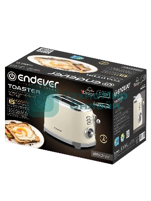 Тостер электрический ENDEVER Skyline ST-129 850 Вт, бежевый
