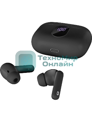 Наушники TWS SVEN E-315B черный, внутриканальные, Bluetooth, сенсорное управление, до 5 ч