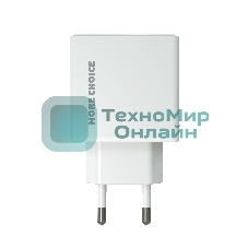 Сетевое зарядное устройство MORE CHOICE (4610196408915) NC60a 1USB-C 3.0A PD 20W быстрая зарядка для Type-C, белый