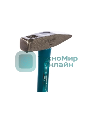 Молоток слесарный Gross 10276 500 г, квадратный боек, фиберглассовая обрезиненная рукоятка