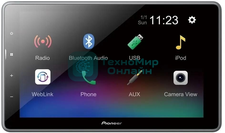 Автомагнитола Pioneer DMH-AF555BT, 2 DIN, 9