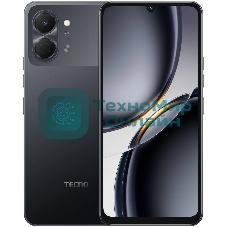 Смартфон Tecno Spark Go 3 64Gb 4Gb черный моноблок 3G 4G 2Sim 6.75