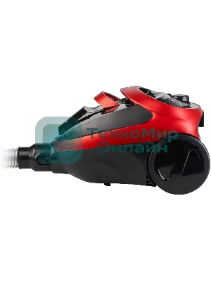 Пылесос Hyundai HYV-C1990 красный/черный, 250/1800 Вт, уборка сухая, пылесборник контейнер, 1.5 л