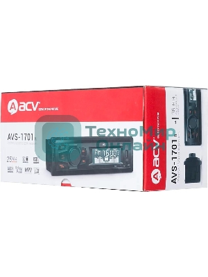 Автомагнитола ACV AVS-1701R 1DIN 4x15Вт