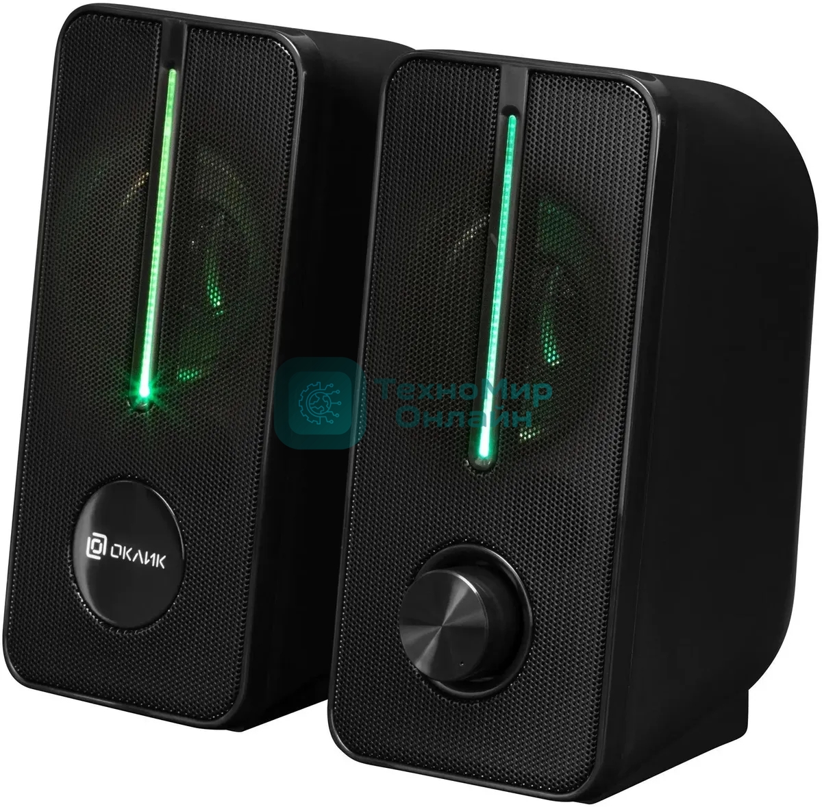 Акустическая система Оклик OK-120U 2.0 черный 6Вт