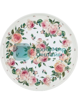 Поднос AGNESS 898-010 Винтаж, Пионы 33см