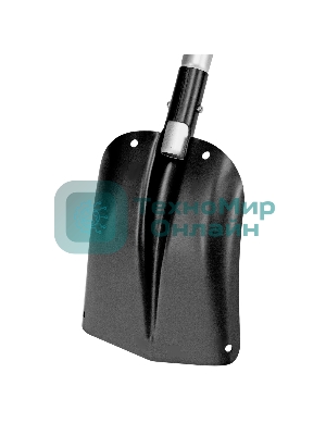 Лопата автомобильная Denzel алюминиевая, 212х280х650-815 мм, телескопический черенок