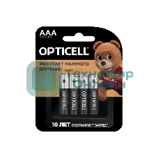 Батарея Opticell Basic LR03 AAA (4шт) блистер